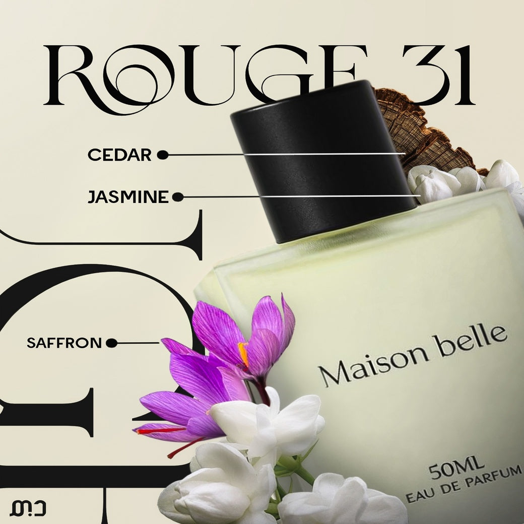 Maison Belle Rouge 31 – Luxury Eau de Perfume 50ML